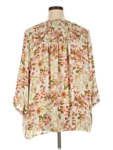 Rose + Olive 3/4 Sleeve Blouse (view 2)