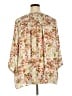 Rose + Olive 100% Polyester Floral Ivory 3/4 Sleeve Blouse Size 3X - photo 2