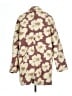 O'Neill 100% Polyester Floral Burgundy Coat Size L - photo 2