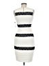 Jax Stripes Ivory Cocktail Dress Size 4 - photo 2