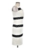 Jax Stripes Ivory Cocktail Dress Size 4 - photo 4