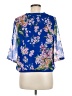 Fever 100% Polyester Blue 3/4 Sleeve Blouse Size 8 - photo 2