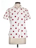 Foxcroft Polka Dots White Short Sleeve Blouse Size 10 (petite) - photo 1