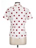 Foxcroft Polka Dots White Short Sleeve Blouse Size 10 (petite) - photo 2