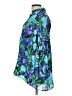 Sunny Leigh 100% Polyester Floral Blue 3/4 Sleeve Blouse Size L - photo 5
