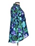 Sunny Leigh 100% Polyester Floral Blue 3/4 Sleeve Blouse Size L - photo 4
