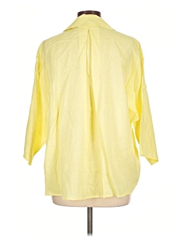 Magaschoni 3/4 Sleeve Button-Down Shirt (view 2)