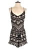 Be Cool 100% Rayon Paisley Black Romper Size M - photo 1