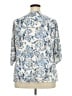Chico's 100% Polyester Blue 3/4 Sleeve Blouse Size XXL (4) - photo 2
