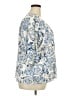 Chico's 100% Polyester Blue 3/4 Sleeve Blouse Size XXL (4) - photo 4