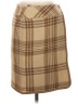 Liz Claiborne 100% Wool Plaid Tan Wool Skirt Size 4 Petite - photo 1