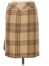 Liz Claiborne 100% Wool Plaid Tan Wool Skirt Size 4 Petite - photo 2