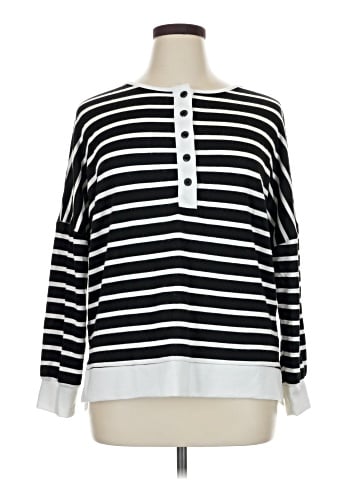 Notations Long Sleeve Henley (view 1)