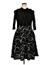 Assorted Brands Graphic Black Cocktail Dress Size XL - photo 1