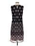 Dana Buchman 100% Polyester Print Black Casual Dress Size S - photo 2