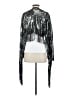 By Anthropologie 100% Polyester Silver Kimono Size XS - photo 2