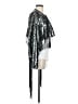 By Anthropologie 100% Polyester Silver Kimono Size XS - photo 4