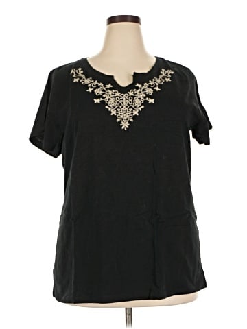 Faded Glory Short Sleeve Blouse (view 1)
