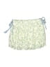 New In 100% Rayon Floral Green Ivory Skort Size L - photo 2