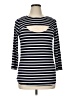 Verve Ami Blue Black 3/4 Sleeve Top Size XL - photo 1