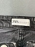Zara Chevron-herringbone Black Jeans Size 4 - photo 7