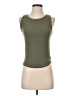 Zara Basic Green Sleeveless T-Shirt Size S - photo 1