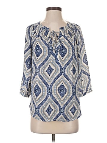 Q&A 3/4 Sleeve Blouse (view 1)
