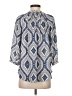 Q&A 100% Polyester Blue 3/4 Sleeve Blouse Size XS - photo 2