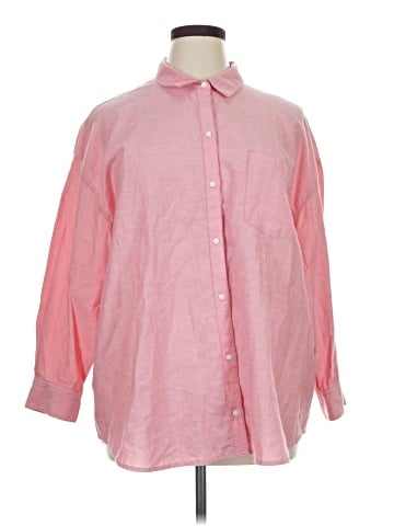 Old Navy 3/4 Sleeve Button-Down Shirt (view 1)