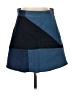 Zara Color Block Blue Denim Skirt Size S - photo 1