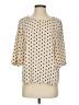 DKNYC 100% Polyester Ivory 3/4 Sleeve Blouse Size S - photo 1