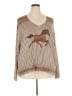 DR2 100% Viscose Brown Long Sleeve Blouse Size 3X - photo 1