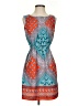 Speed Control 100% Polyester Paisley Blue Casual Dress Size S - photo 1