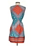 Speed Control 100% Polyester Paisley Blue Casual Dress Size S - photo 2
