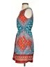 Speed Control 100% Polyester Paisley Blue Casual Dress Size S - photo 5