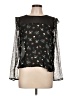 Zara Basic Black Long Sleeve Blouse Size L - photo 1