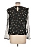 Zara Basic Black Long Sleeve Blouse Size L - photo 2