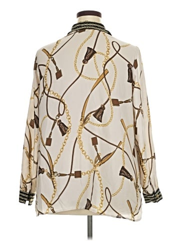 Roz & Ali Long Sleeve Blouse (view 2)