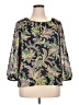 Chaps 100% Polyester Green 3/4 Sleeve Blouse Size XL - photo 1