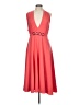 Halston Heritage Orange Cocktail Dress Size 10 - photo 1