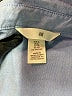 H&M Chevron-herringbone Blue Long Sleeve Button-Down Shirt Size XL - photo 7
