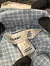 Old Navy 100% Cotton Checkered-gingham Blue Long Sleeve Button-Down Shirt Size L - photo 7