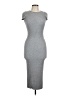 Say What? 100% Polyester Solid Gray Cocktail Dress Size L - photo 1