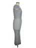 Say What? 100% Polyester Solid Gray Cocktail Dress Size L - photo 4