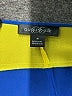 August Silk Color Block Blue Short Sleeve Blouse Size M - photo 7