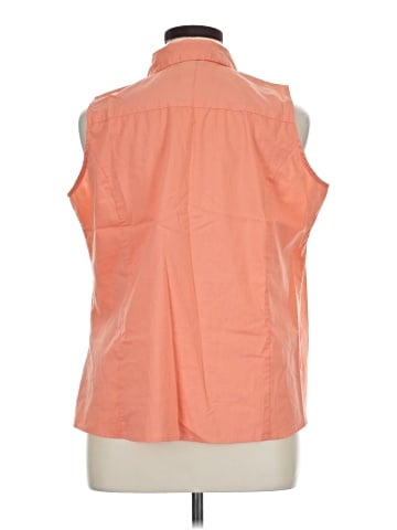 Jessica London Sleeveless Button-Down Shirt (view 2)