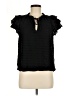 1.State Black Short Sleeve Blouse Size M - photo 1