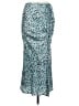 Cider 100% Polyester Animal Print Teal Formal Skirt Size M - photo 1