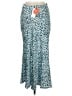 Cider 100% Polyester Animal Print Teal Formal Skirt Size M - photo 2