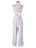 Intermix Hearts Gray Jumpsuit Size 6 - photo 1